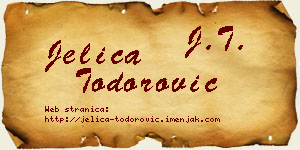 Jelica Todorović vizit kartica